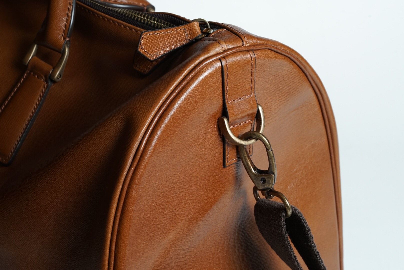 Bosphorus Leather Duffle Bag - Brown