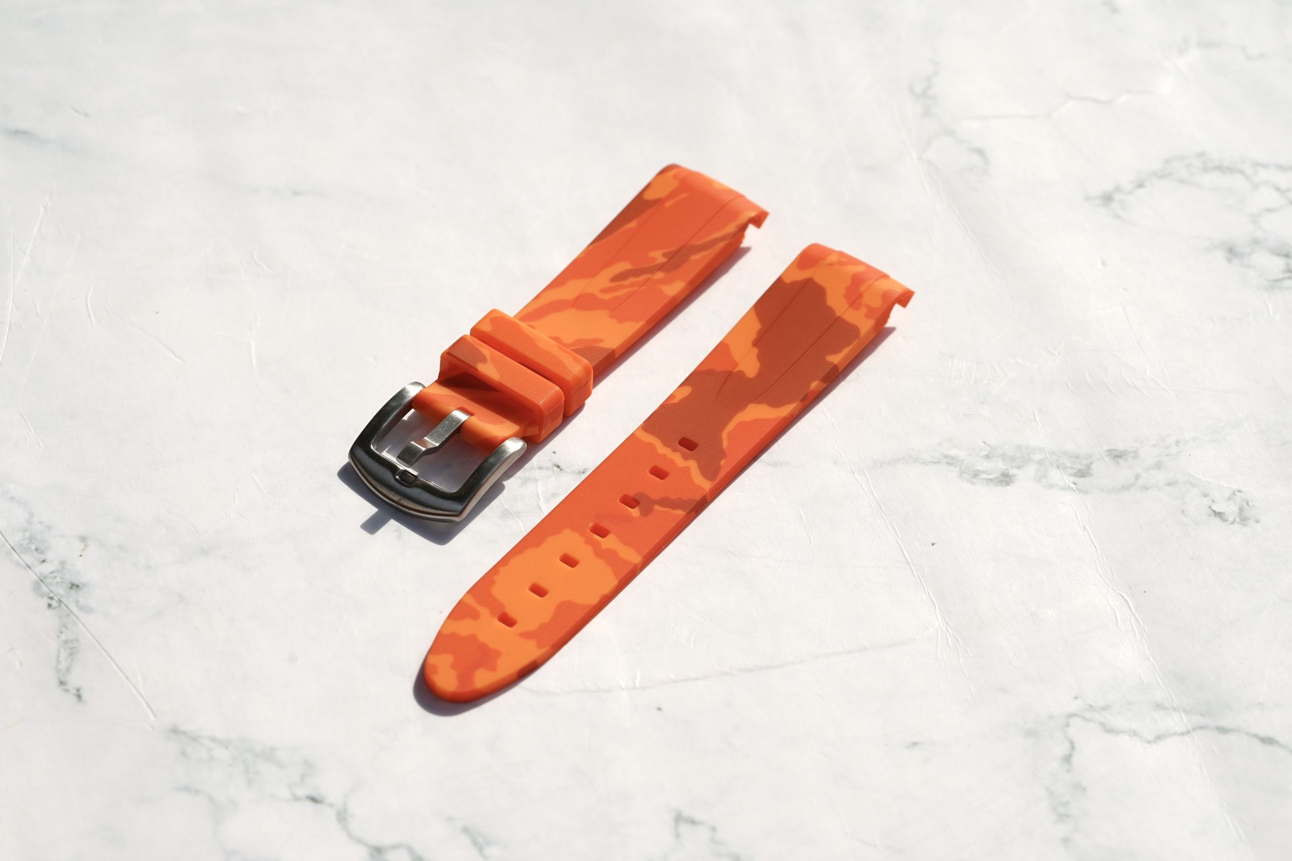 20mm Curved Ended - Orange Camo