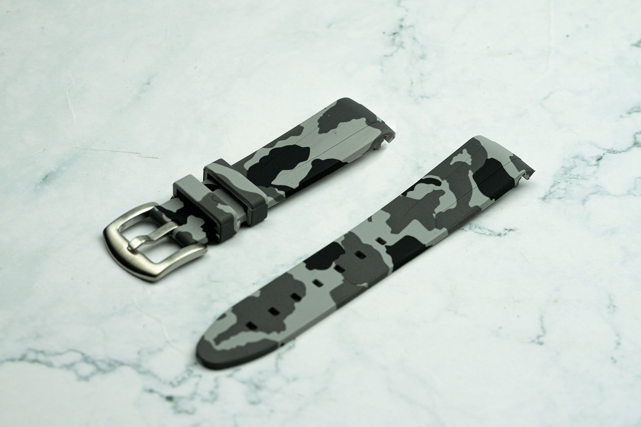 20mm Curved Ended - Grey Camo