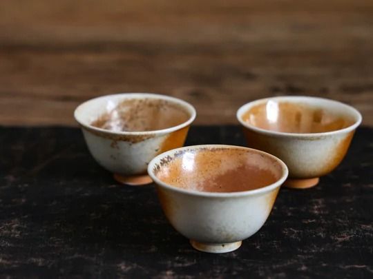 Glossy Woodfired Teacups