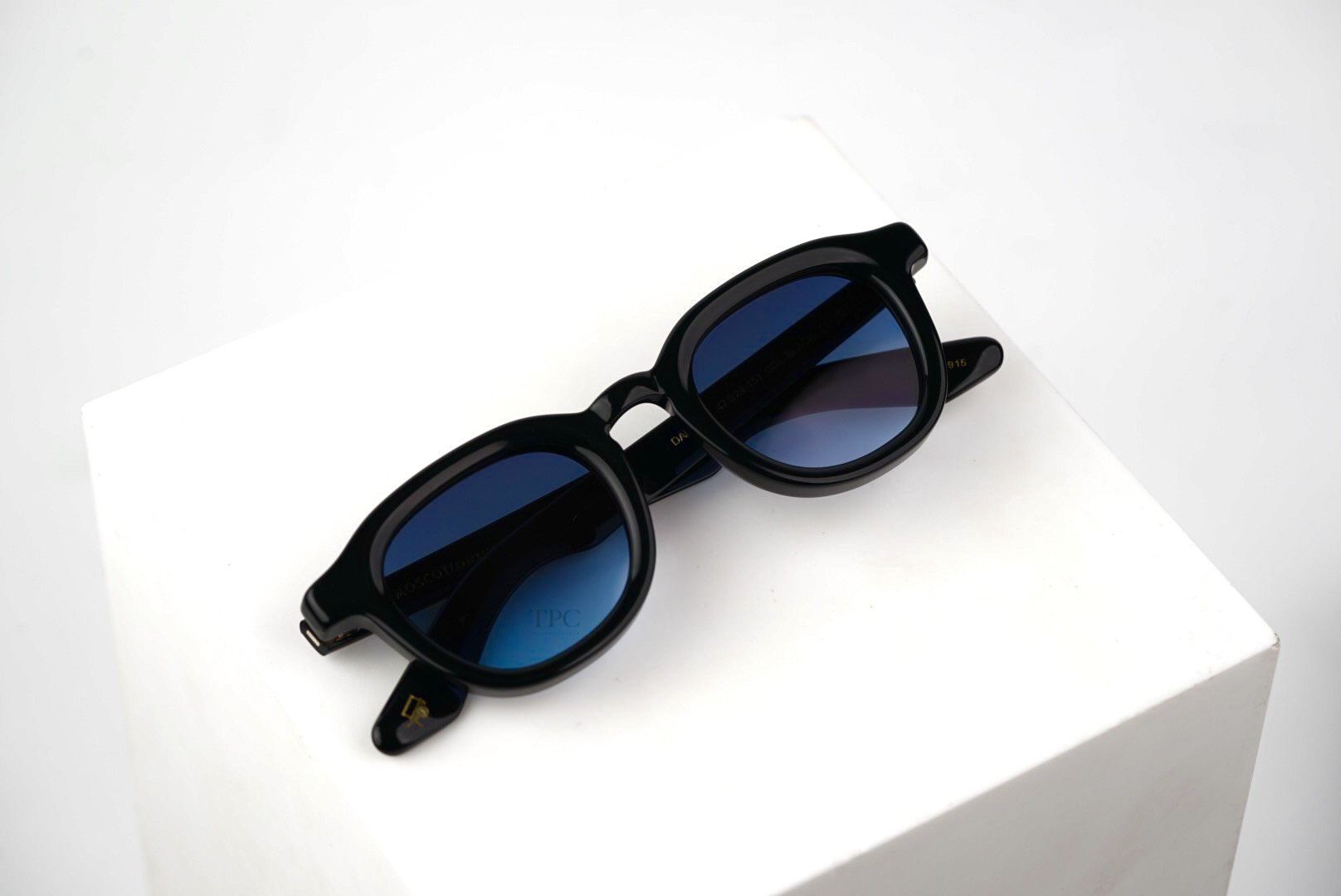 Dahven Black - Denim Blue lens