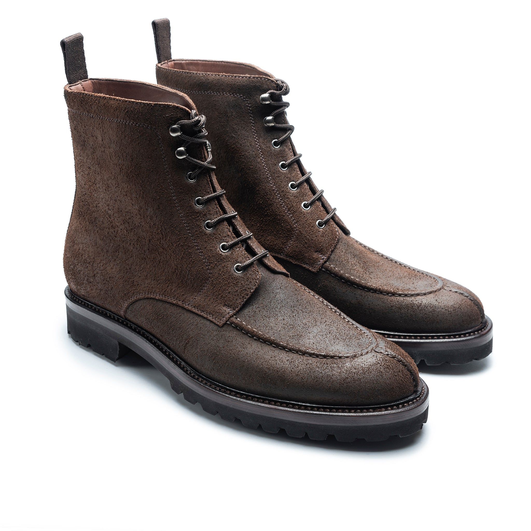 TLB MALLORCA 707 MADISON BOOT COMMANDO VIBRAM /VIR ROUGH OUT WAXED /Bulrush