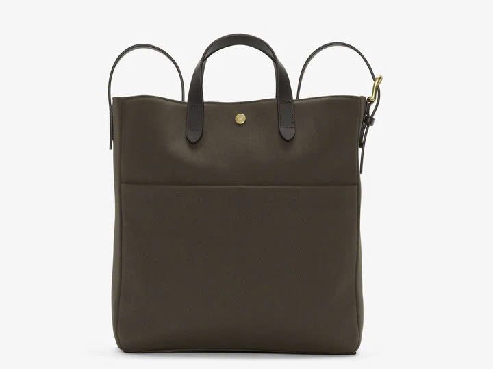 Mismo FIELD TOTE, ARMY/ DARK BROWN MS280125
