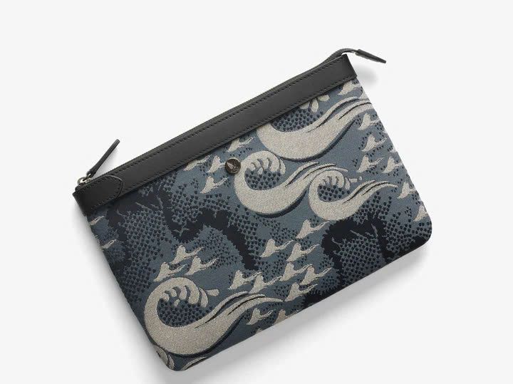 Mismo POUCH, OCEAN JACQUARD/BLACK MS298222