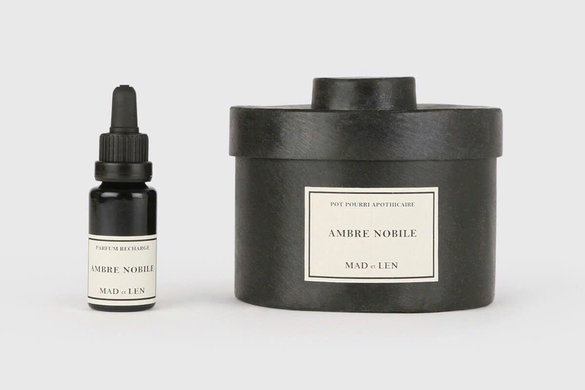 Mad Et Len POT POURRI APOTHICAIRE PETIT vegetal amber mùi Terre Noire