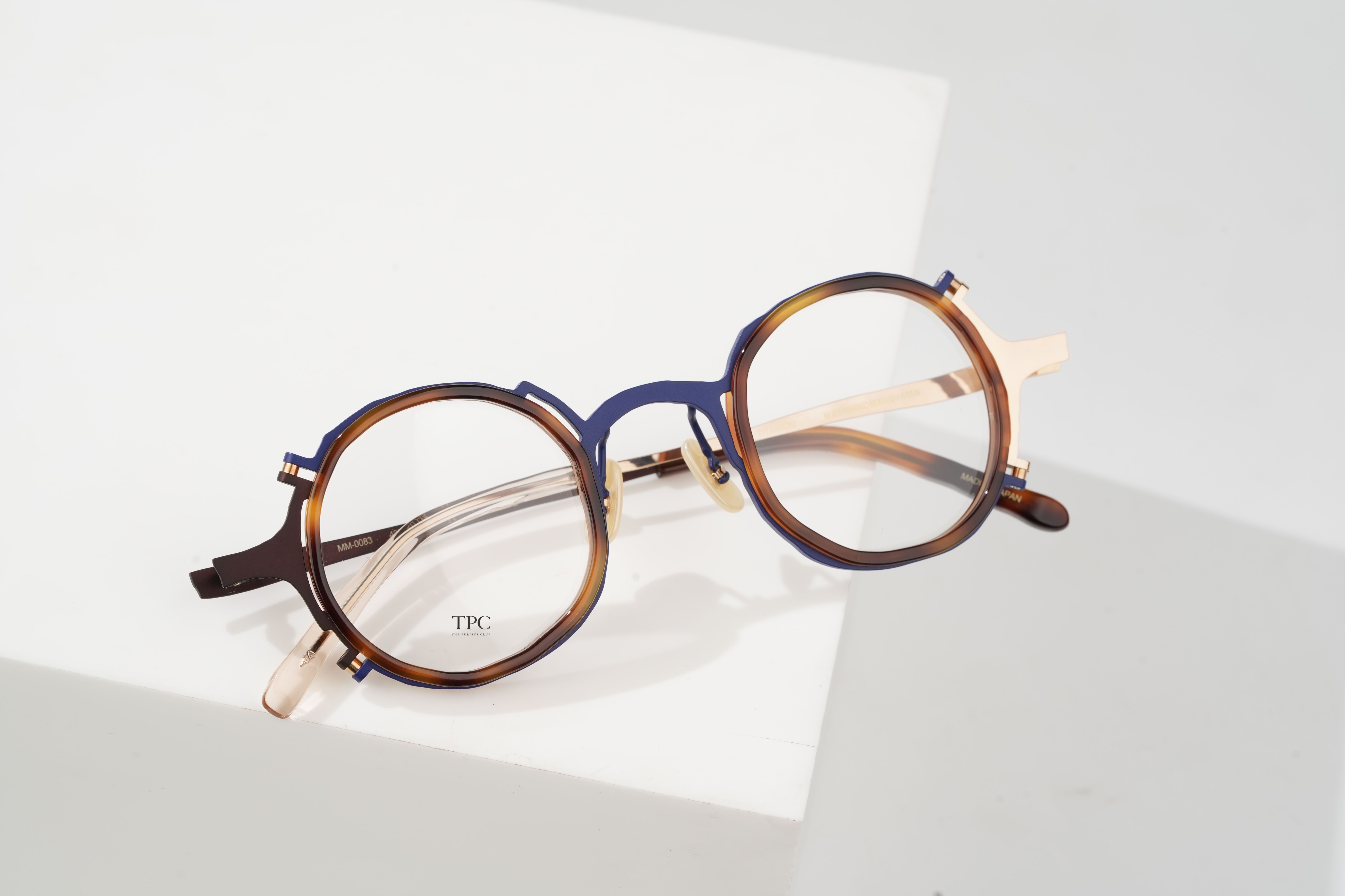 MM-0083 No.4 Havana/Brown-Navy-Gold