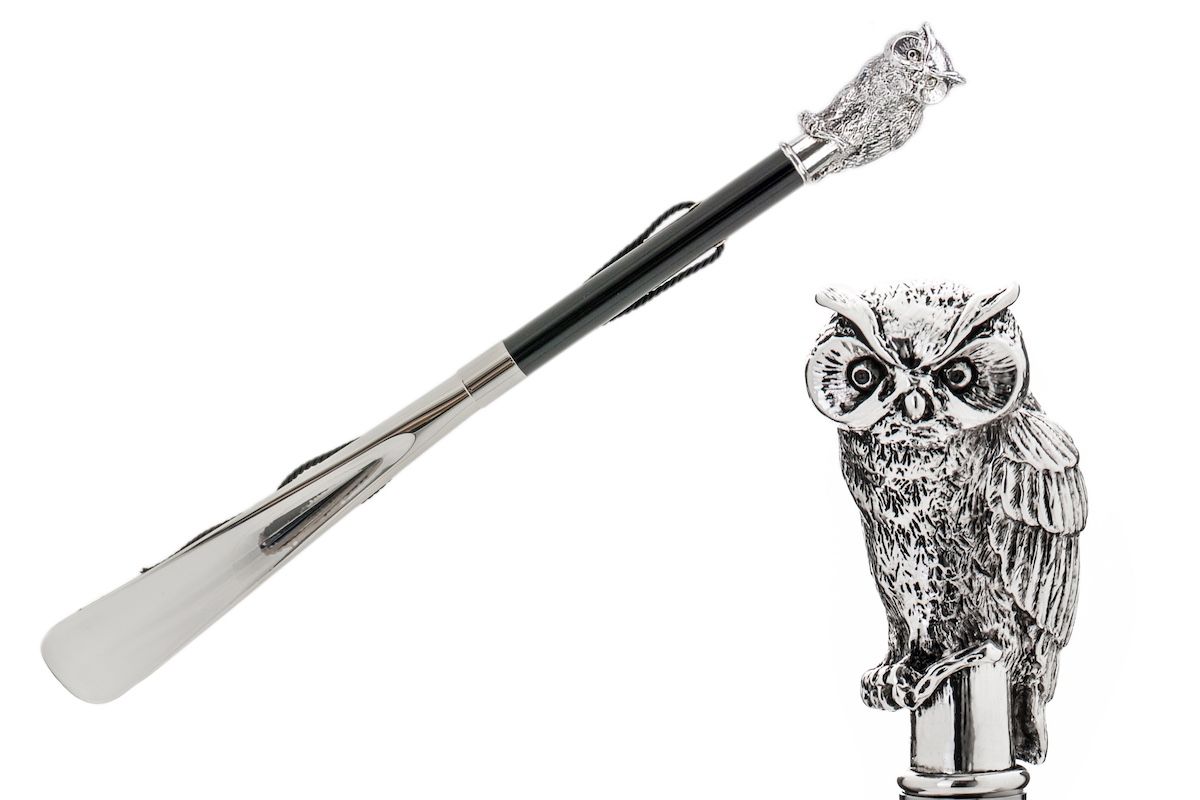 Silver Owl Shoehorn