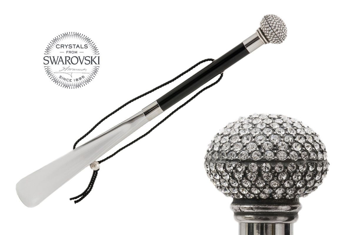 Swarovski® Crystals Handle Shoehorn