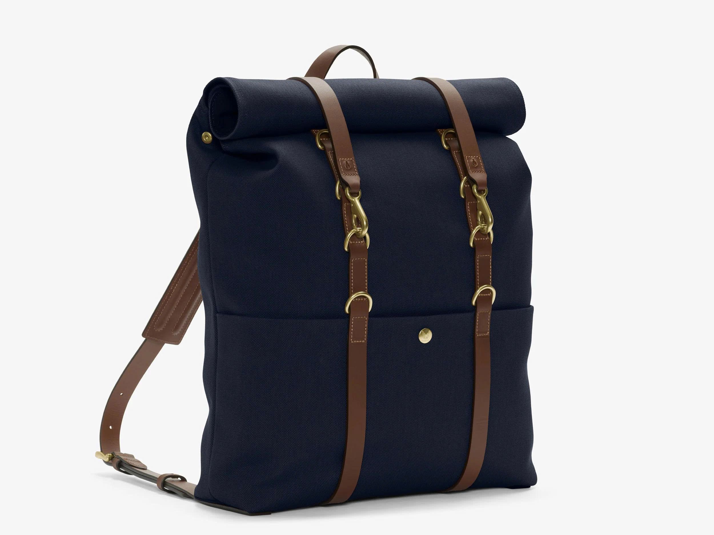 Mismo MS BACKPACK, DEEP SEA BLUE/CUOIO MS100626