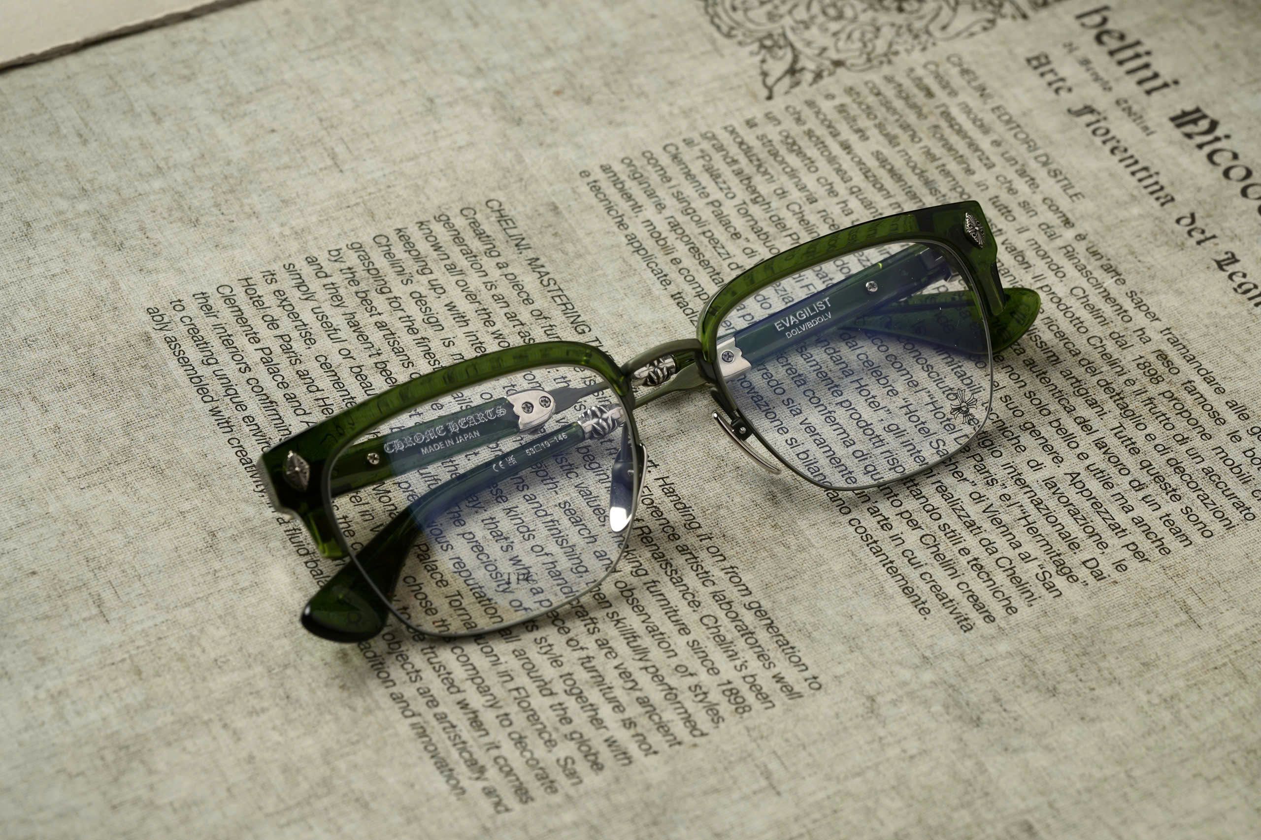 CHROME HEARTS EVAGILIST - Dark Olive/Brushed