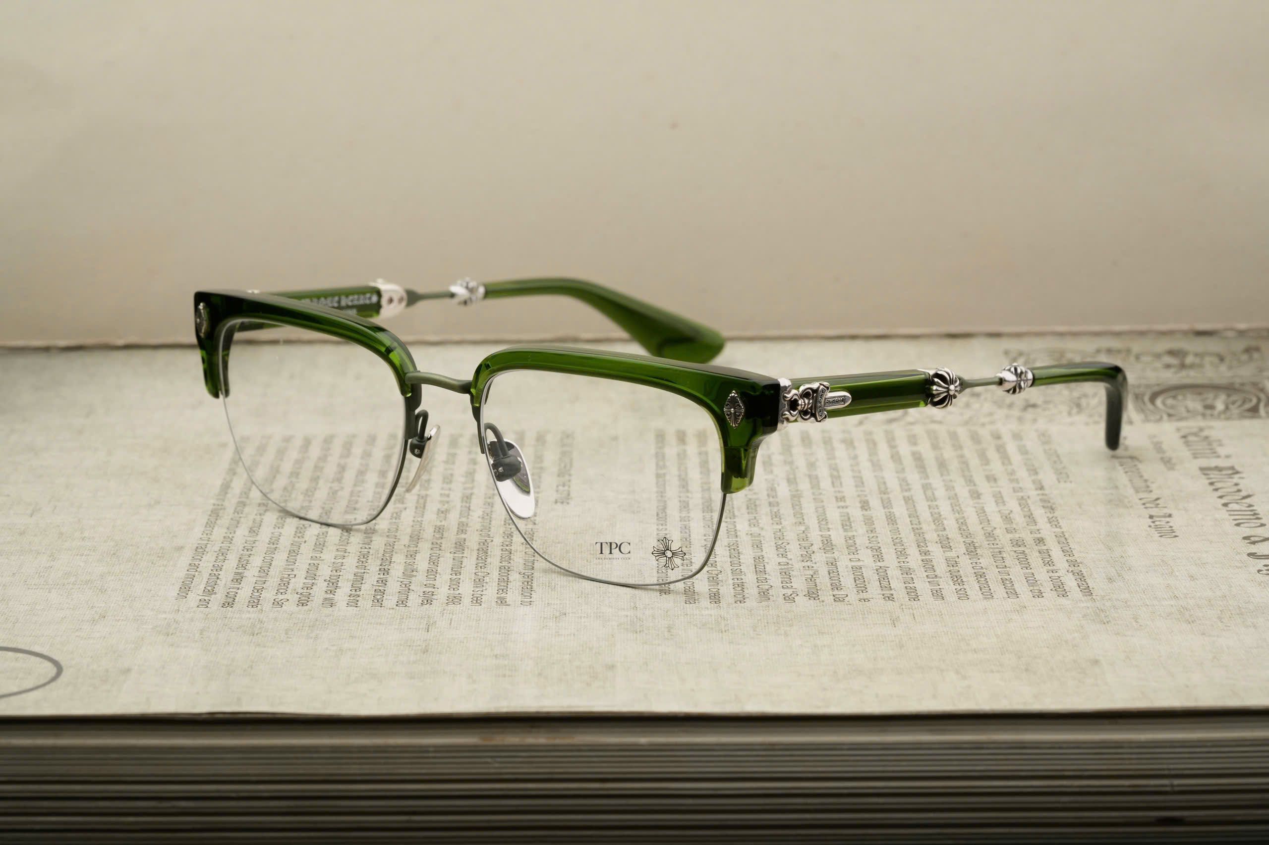 CHROME HEARTS EVAGILIST - Dark Olive/Brushed