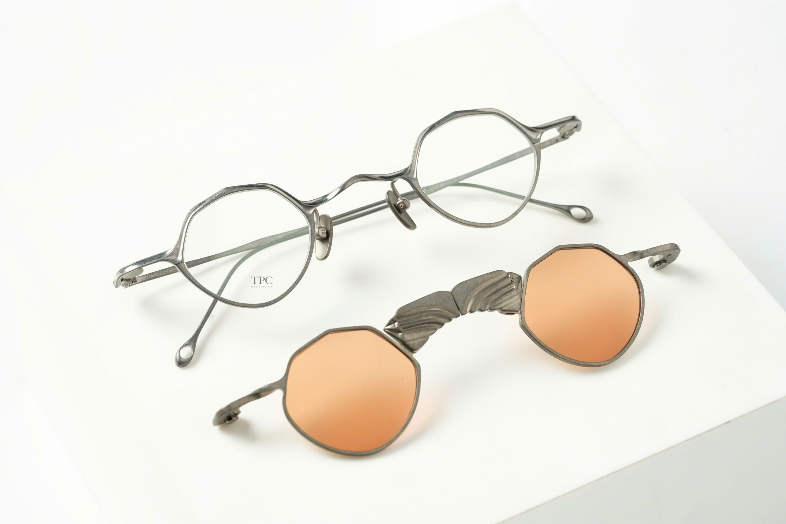 RG0318JM/VINTAGE/SILVER/SILVER CLIP x CLEAR+SALMON