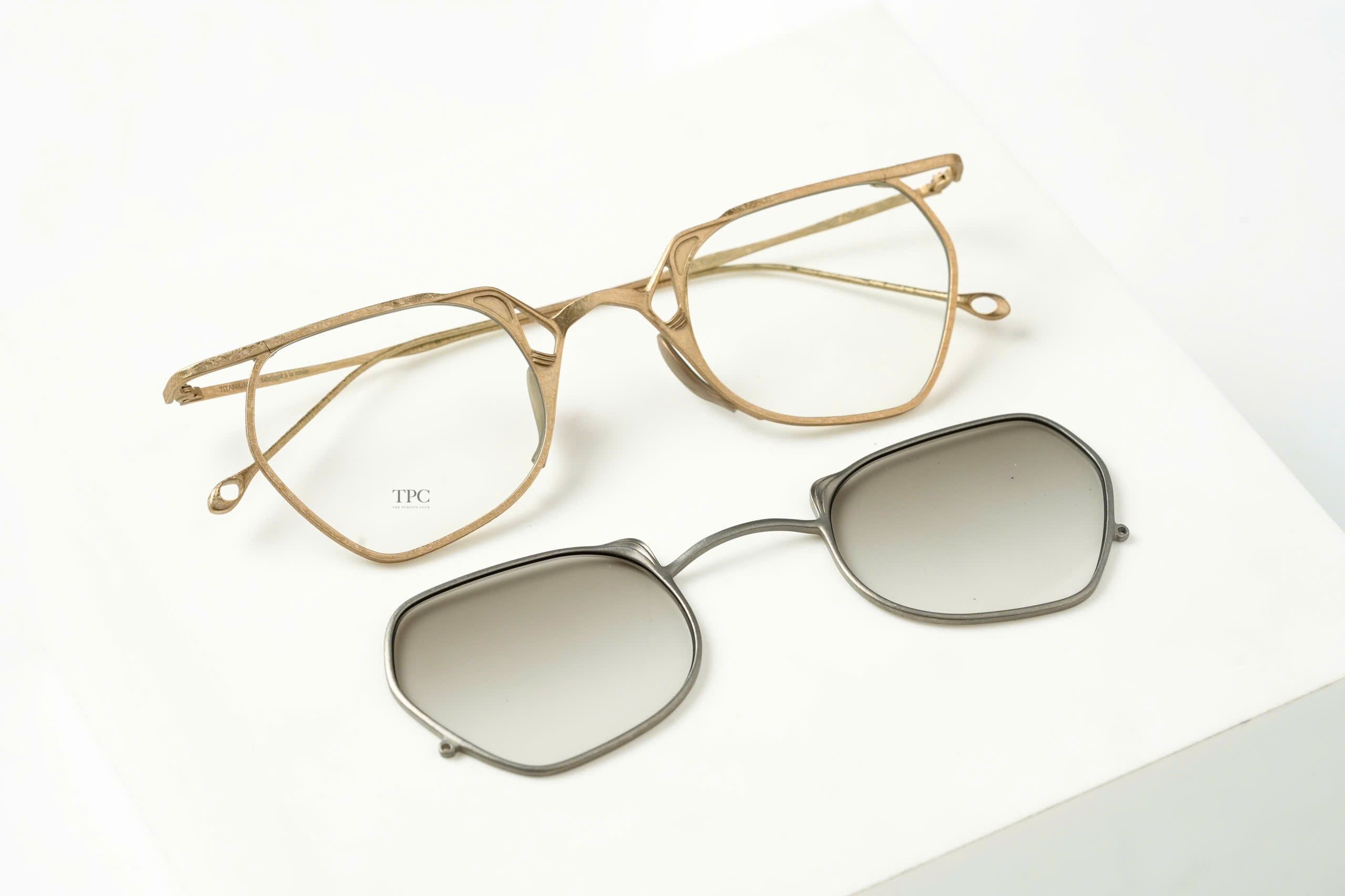 RG1999TVA/ANTIQUE/GOLD x TITANIUM/CLIP/CLEAR+SUN
